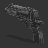 Mark IV Uni-Teba High Yield Blaster Pistol 3D printed kit