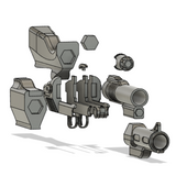 SM-1 Grenade Launcher 3D printed kit