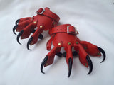 Dragon Clawed Leather Hand Guard -Red- (set of two)